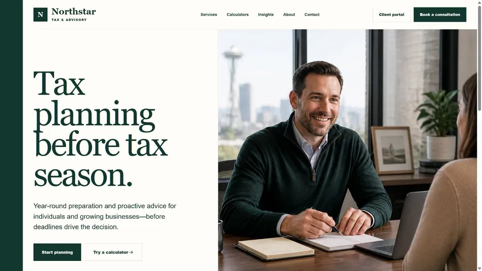 Northstar homepage preview